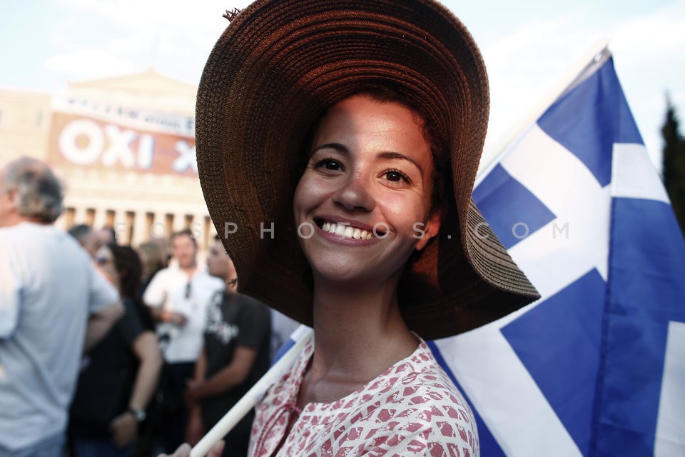 Demonstration in favor of the 'no' / Συγκέντρωση υπέρ του «όχι»