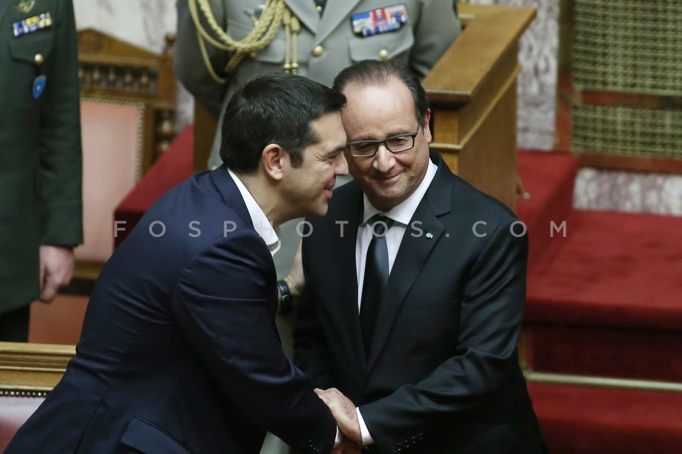 French President Francois Hollande at the Greek Parliament / Ομιλία Φρανσουά Ολάντ στην ολομέλεια του Κοινοβουλίου