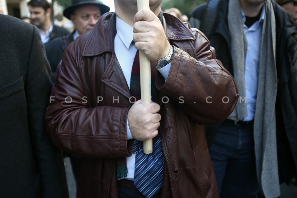 Protest march in Athens, against the new reform of the social security system / Πορεία διαμαρτυρίας για το νεο ασφαλιστικό