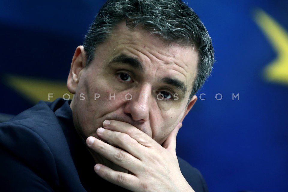 Press conference of Greek Finance Minister Euclid Tsakalotos  /  Συνέντευξη τύπου του Ευκλείδη Τσακαλώτου