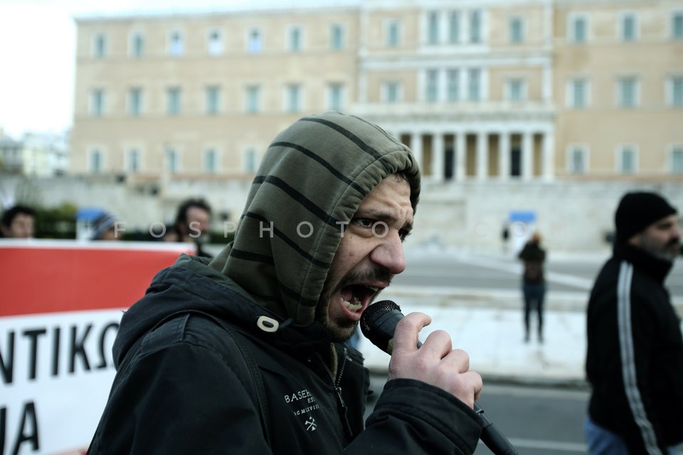 Demonstration against planned pension reforms  / Πορεία στην Βουλή ενάντια στο ασφαλιστικό απο το ΠΑΜΕ