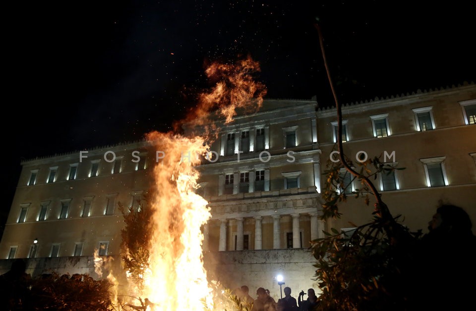 Greek farmers demonstrate in central Athens / Αγροτικό συλλαλητήριο στο Σύνταγμα