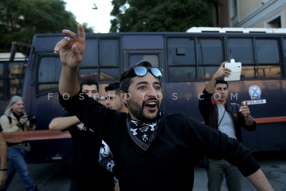 Demonstration against the Turkish government / Πορεία διαμαρτυρίας στην Τουρκική πρεσβεία