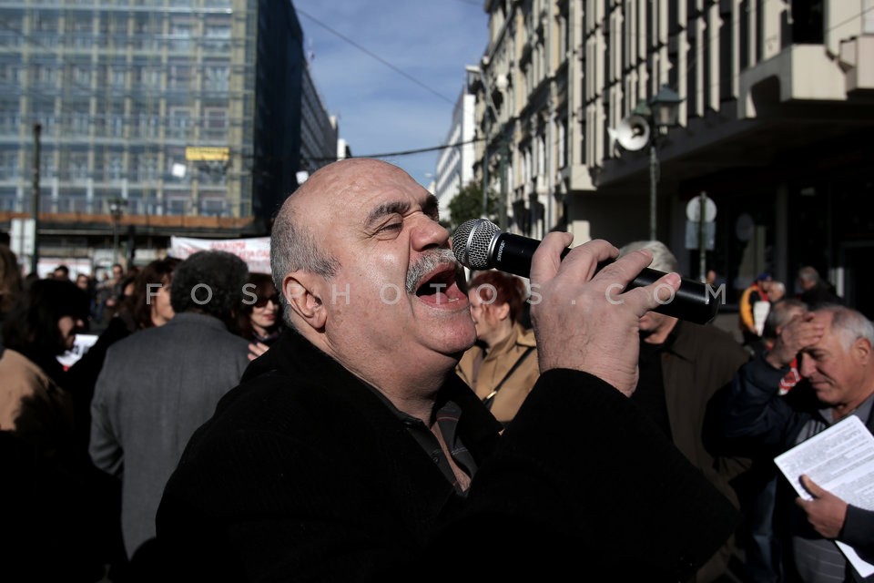 Demonstration by people with disabilities /  Πορεία διαμαρτυρίας ΑμΕΑ.