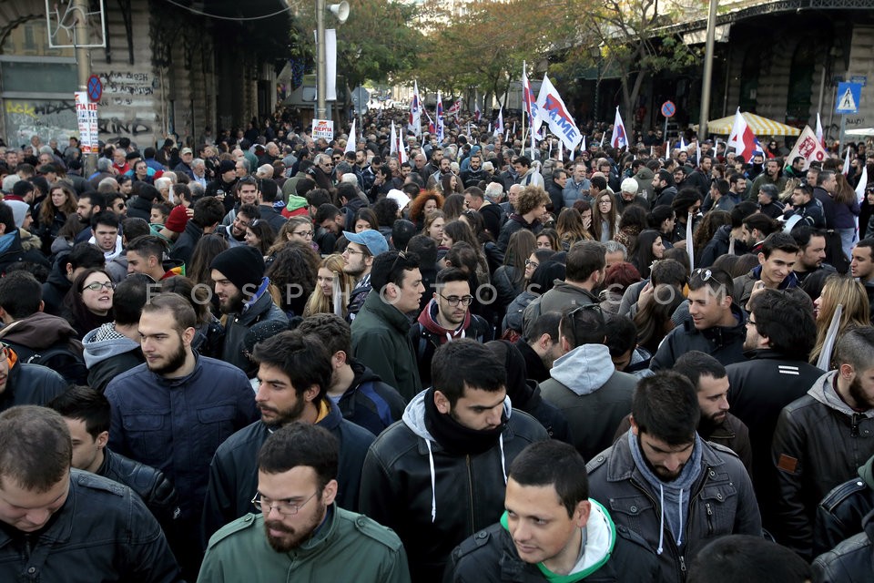 Protest march against austerity measures / Διαδηλώσεις ενάντια στην λιτότητα