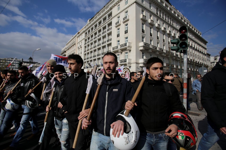 Protest march against austerity measures / Διαδηλώσεις ενάντια στην λιτότητα