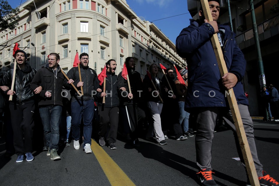 Protest march against austerity measures / Διαδηλώσεις ενάντια στην λιτότητα