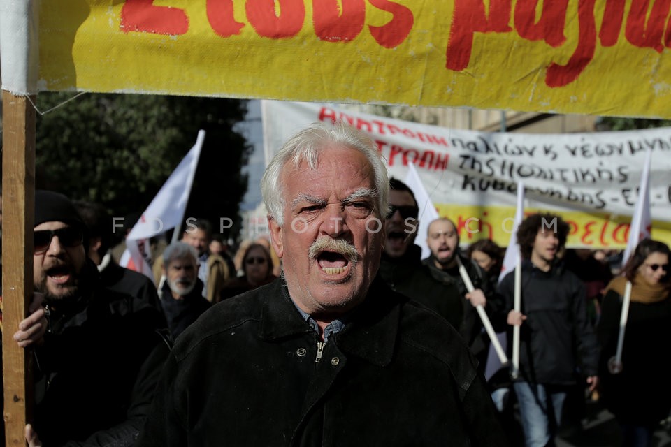 Protest march against austerity measures / Διαδηλώσεις ενάντια στην λιτότητα