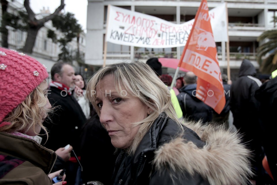 Municipality workers protest / Πορεία εργαζομένων στους ΟΤΑ