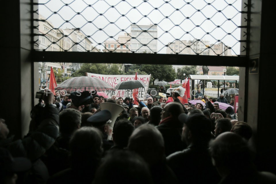 Municipality workers protest / Πορεία εργαζομένων στους ΟΤΑ