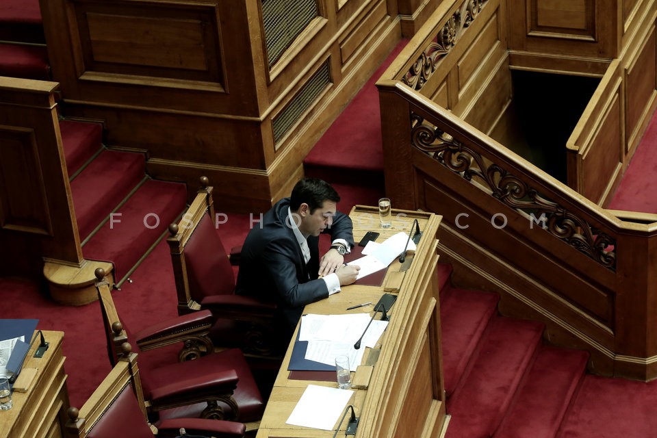 Greek Parliament / Συζήτηση στην Βουλή για το αγροτικό