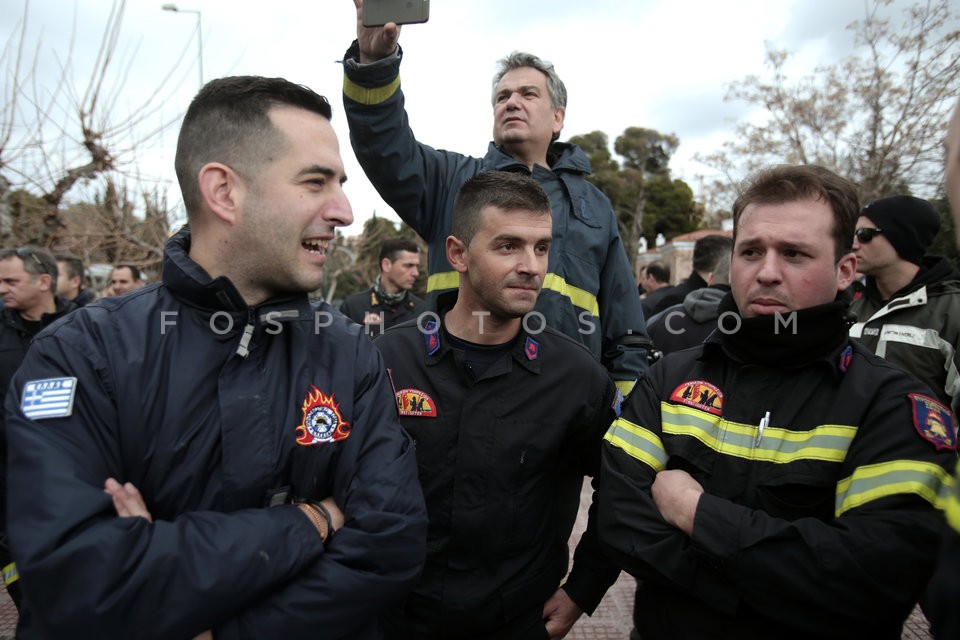 Firemen in protest march in central Athens / Συλλαλητήριο πυροσβεστών στην Αθήνα