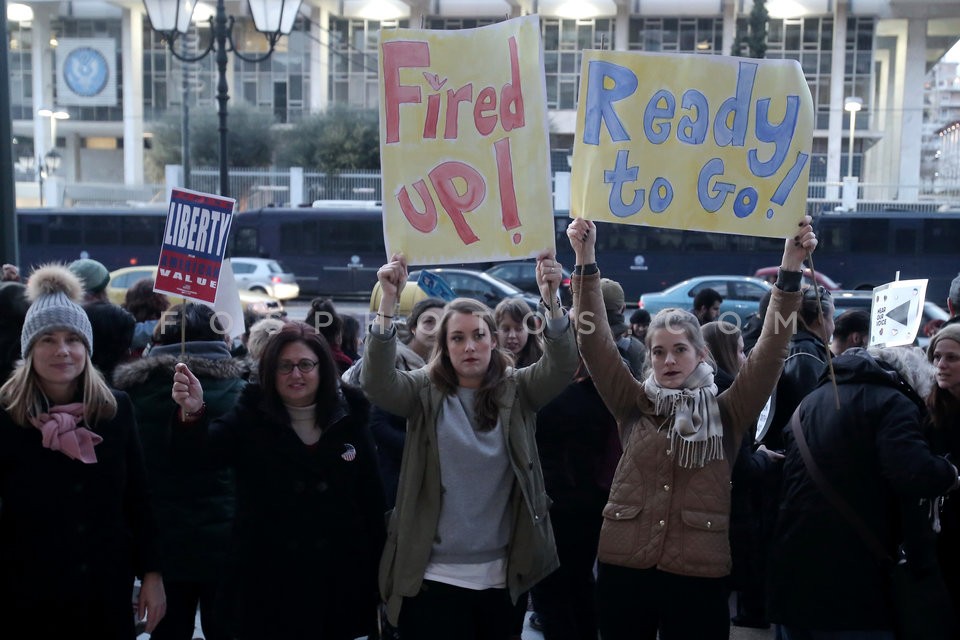 Demonstrations against Donald Trump  / Διαδηλώσεις εναντίον του Ντόναλντ Τραμπ στην Αθήνα