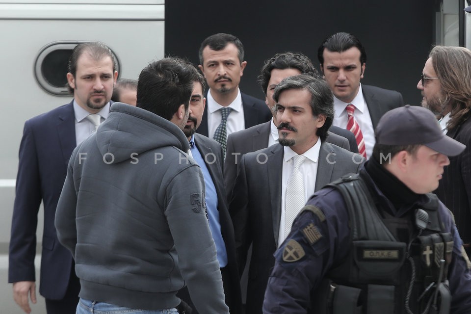 Turkish military officers at the Supreme Court in Athens / Τούρκοι στρατιωτικοί στον Αρειο Πάγο