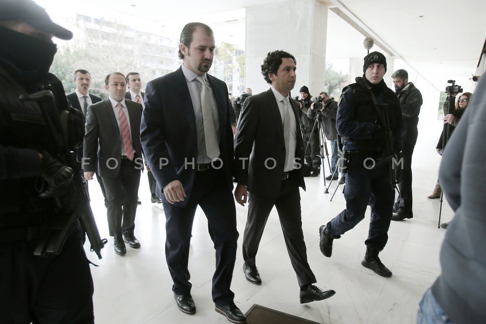 Turkish military officers at the Supreme Court in Athens / Τούρκοι στρατιωτικοί στον Αρειο Πάγο