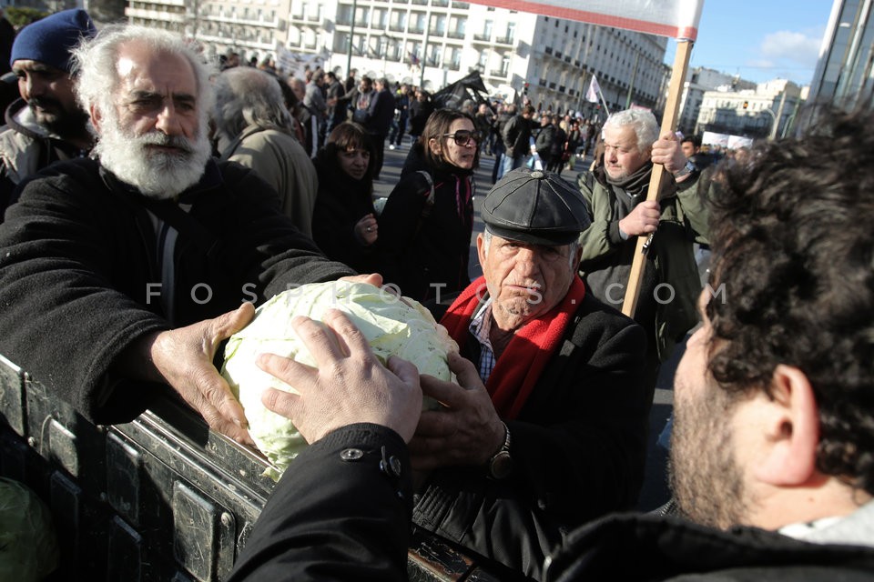 Protest rally by farmers in central Athens / Πανελλαδικό αγροτικό συλλαλητήριο