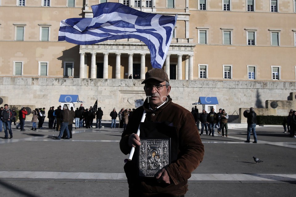 Protest rally by farmers in central Athens / Πανελλαδικό αγροτικό συλλαλητήριο