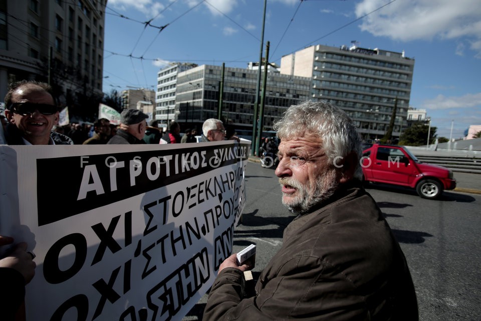 Protest rally by farmers in central Athens / Πανελλαδικό αγροτικό συλλαλητήριο