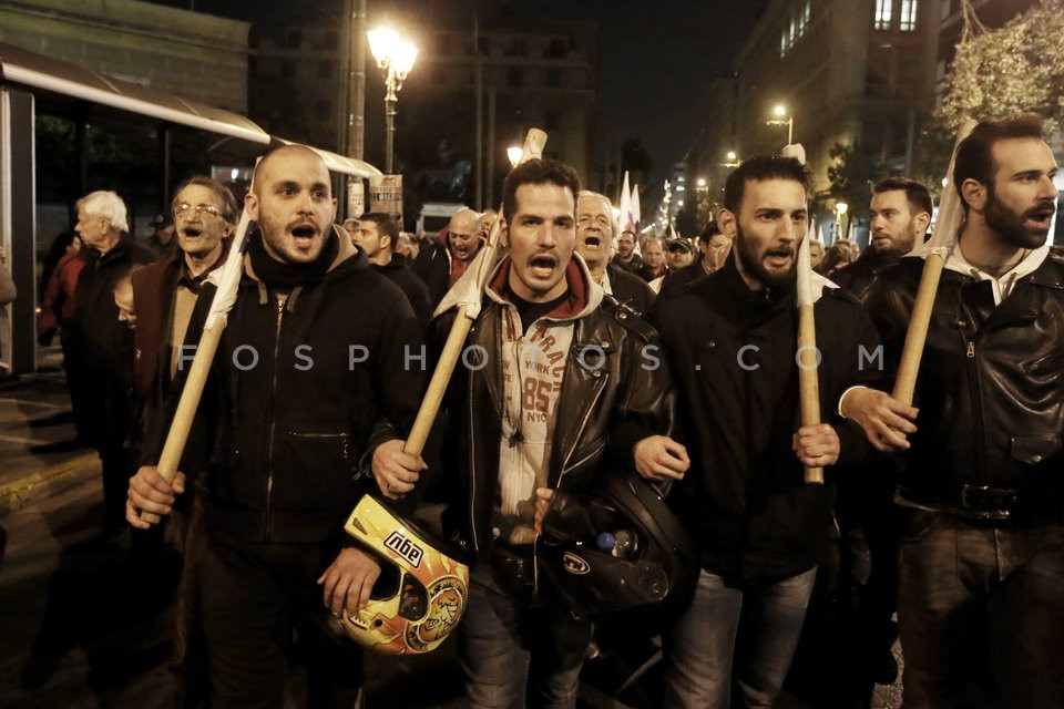 PAME  Protest rally in central Athens / Συγκέντρωση του ΠΑΜΕ στην Ομόνοια