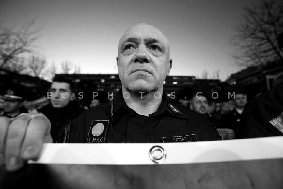 Security forces officers protest austerity  / Συγκέντρωση διαμαρτυρίας ενστόλων