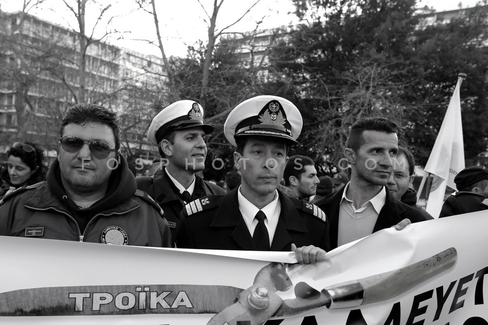 Security forces officers protest austerity  / Συγκέντρωση διαμαρτυρίας ενστόλων