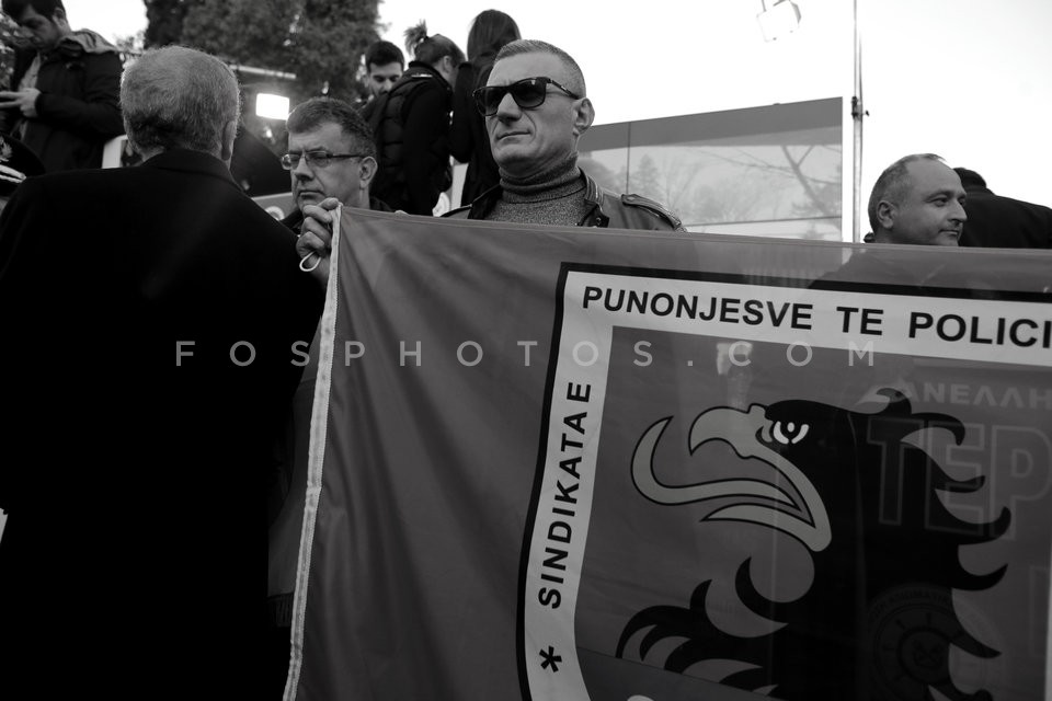 Security forces officers protest austerity  / Συγκέντρωση διαμαρτυρίας ενστόλων