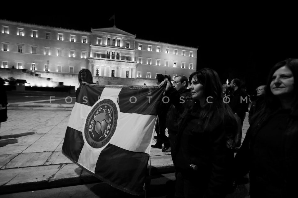 Security forces officers protest austerity  / Συγκέντρωση διαμαρτυρίας ενστόλων