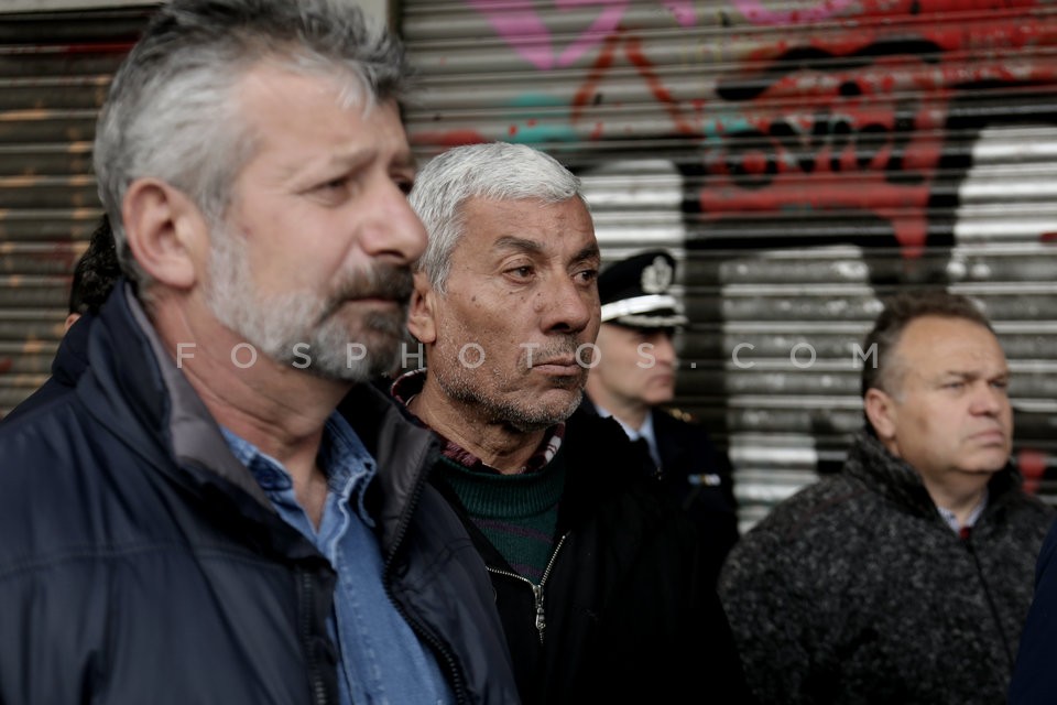 Construction workers protest at the Labour Ministry /  Συγκέντρωση διαμαρτυρίας οικοδόμων