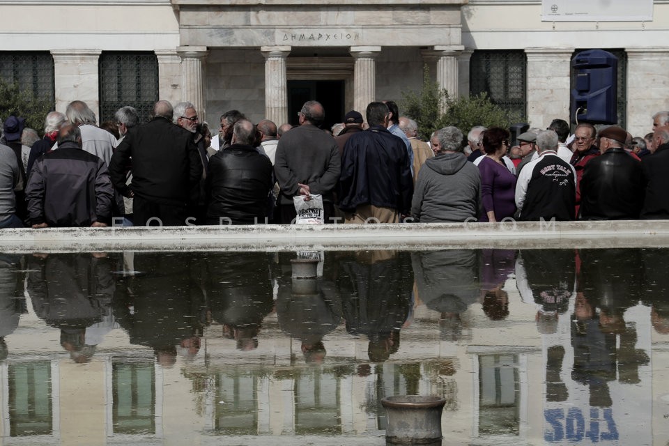 Paensioners protest in Athens / Συγκέντρωση διαμαρτυρίας συνταξιούχων