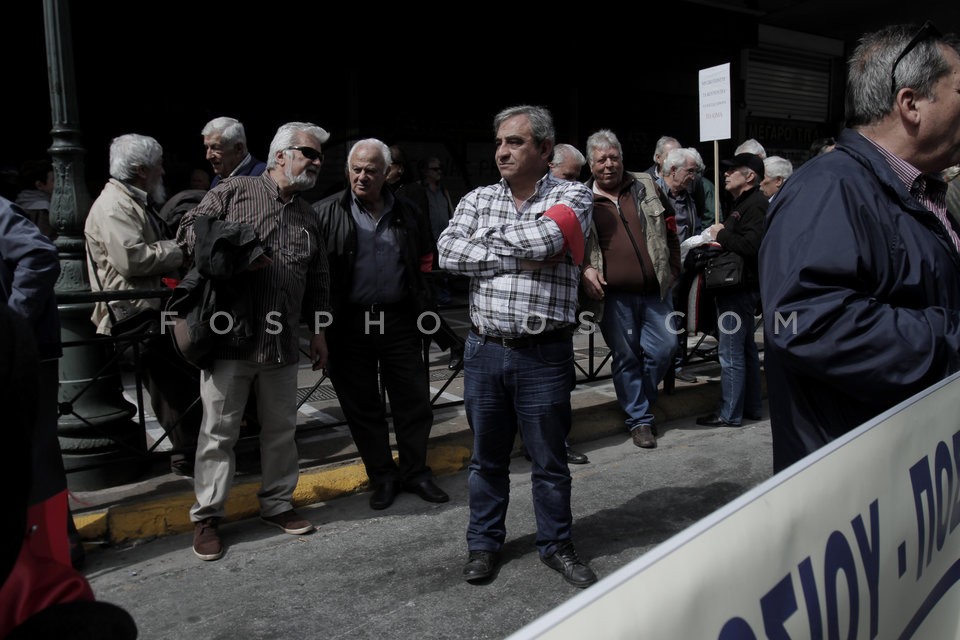 Paensioners protest in Athens / Συγκέντρωση διαμαρτυρίας συνταξιούχων