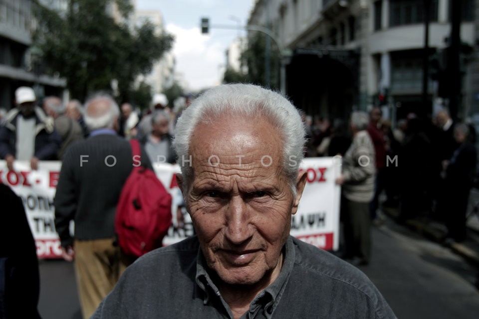 Paensioners protest in Athens / Συγκέντρωση διαμαρτυρίας συνταξιούχων