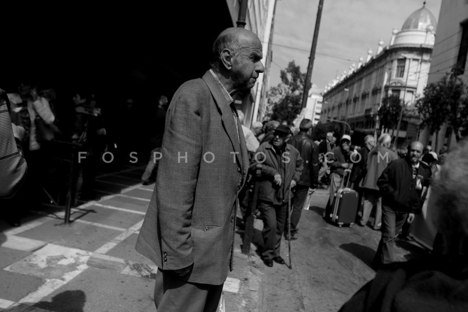 Paensioners protest in Athens / Συγκέντρωση διαμαρτυρίας συνταξιούχων