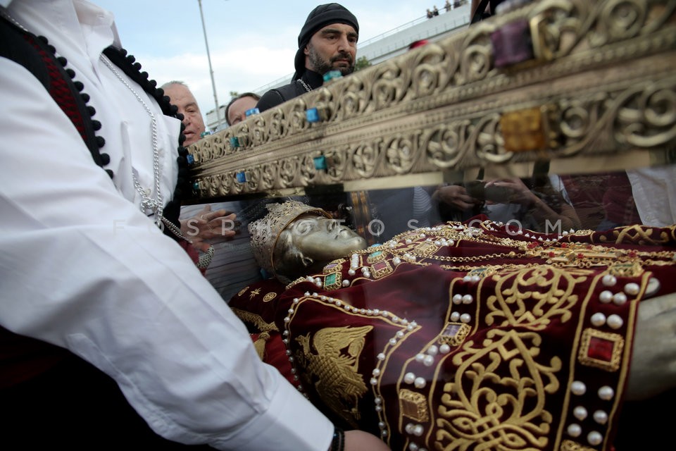 Orthodox Greece receives the Sacred Relics of St Helena / Υποδοχή του Τιμίου Ξύλου και του Σκηνώματος της Αγίας Ελένης