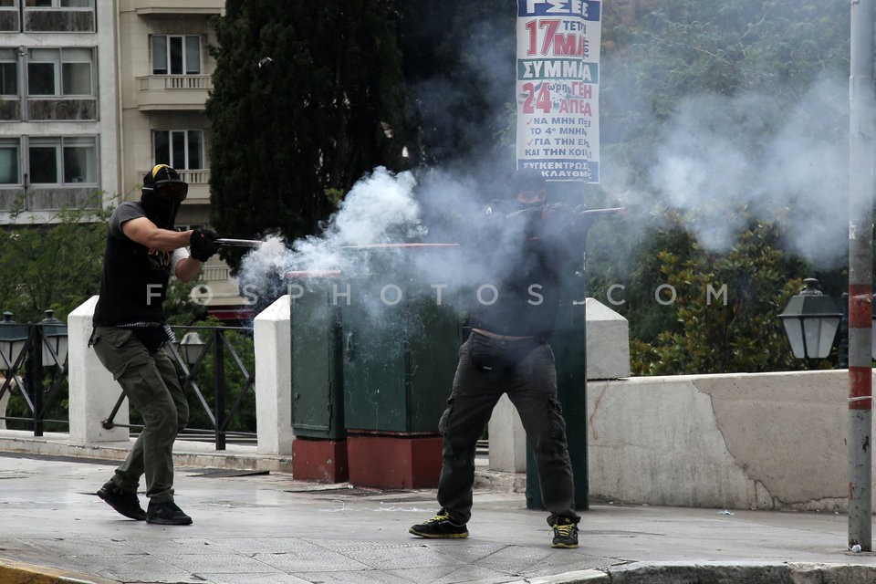 Anti-austerity rally in Athens / Συγκεντρώση διαμαρτυρίας απο ΓΣΕΕ και ΑΔΕΔΥ