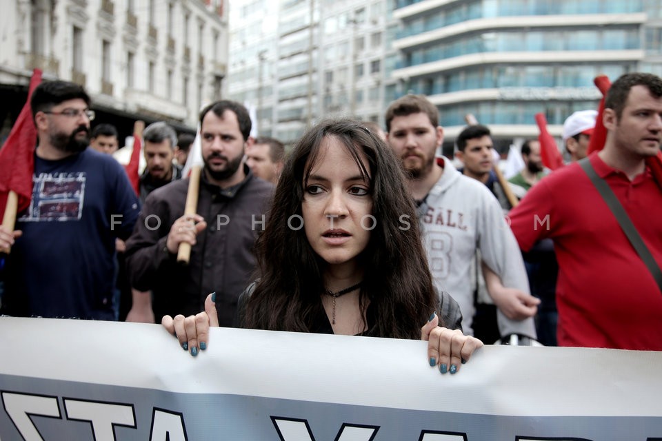 Anti-austerity rally in Athens / Συγκεντρώση διαμαρτυρίας απο ΓΣΕΕ και ΑΔΕΔΥ