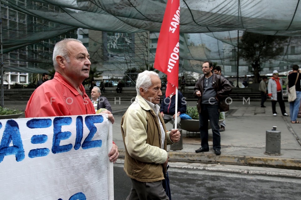 Anti-austerity rally in Athens / Συγκεντρώση διαμαρτυρίας απο ΓΣΕΕ και ΑΔΕΔΥ