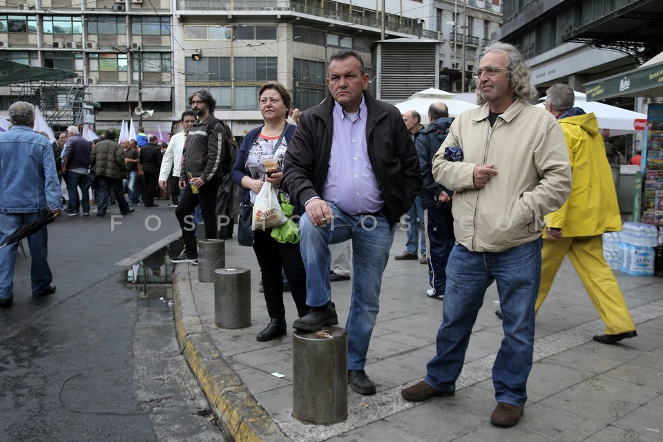 Anti-austerity rally in Athens / Συγκεντρώση διαμαρτυρίας απο ΓΣΕΕ και ΑΔΕΔΥ