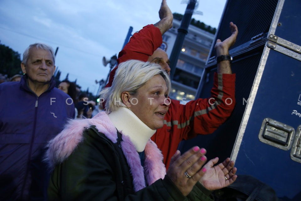 Protest rally at Syntagma square, Athens / Συναυλία - Συγκέντρωση στο Σύνταγμα