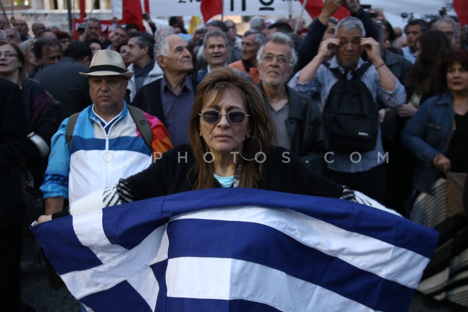 Protest rally at Syntagma square, Athens / Συναυλία - Συγκέντρωση στο Σύνταγμα