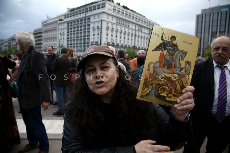 Protest rally at Syntagma square, Athens / Συναυλία - Συγκέντρωση στο Σύνταγμα