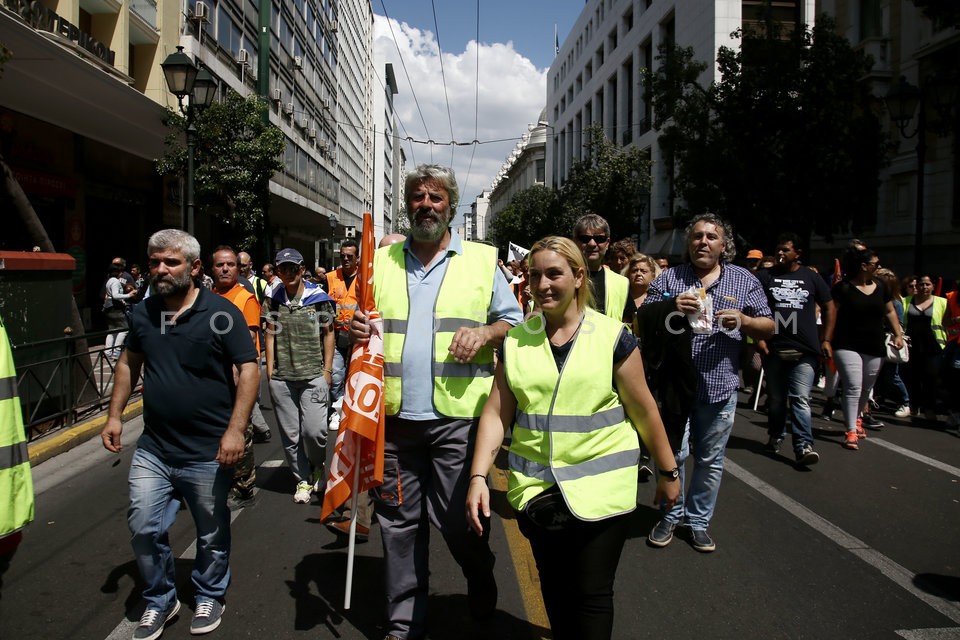 Protest at the Interior ministry / Συγκέντρωση ΠΟΕ - ΟΤΑ στο Υπ. Εσωτερικών