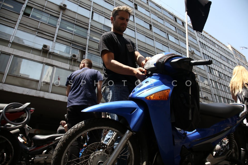 Motorized march in central Athens  / Συγκέντρωση-μοτοπορεία στο κέντρο της Αθήνας