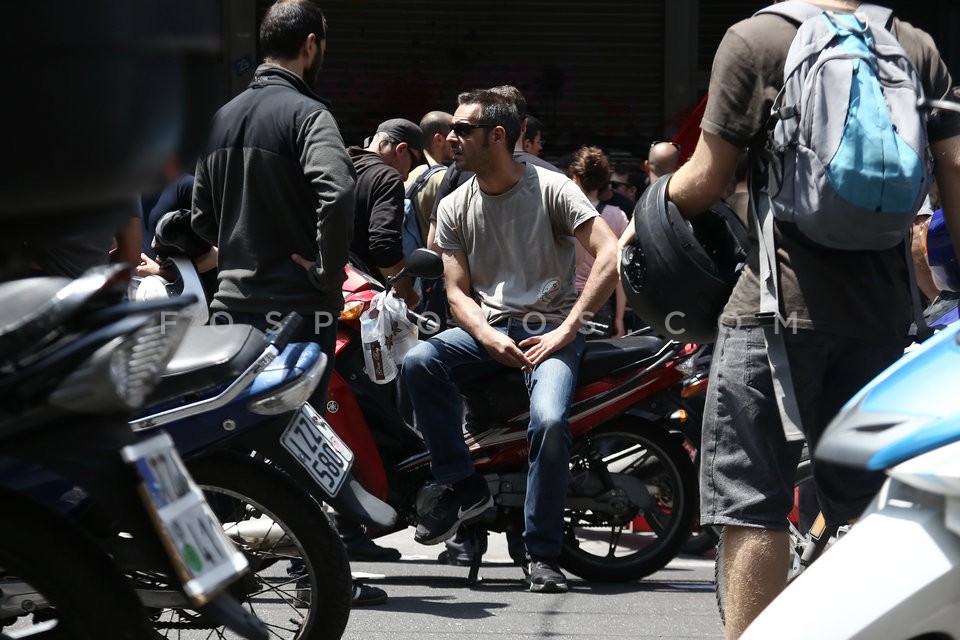 Motorized march in central Athens  / Συγκέντρωση-μοτοπορεία στο κέντρο της Αθήνας