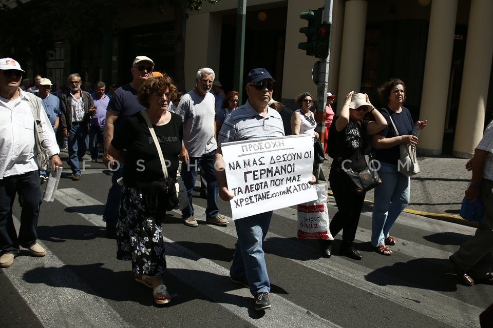 Pensioners march against austerity in Athens / Συλλαλητήριο συνταξιούχων στην Αθήνα