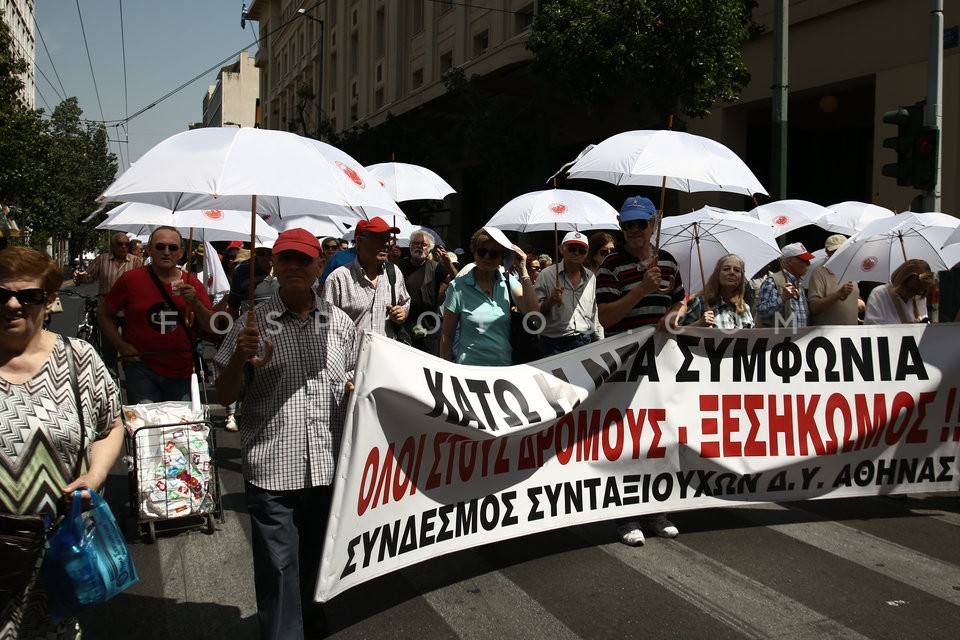 Pensioners march against austerity in Athens / Συλλαλητήριο συνταξιούχων στην Αθήνα