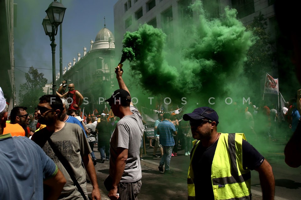 Workers in municipalities protest in central Athens /  Συλλαλητήριο ΠΟΕ - ΟΤΑ