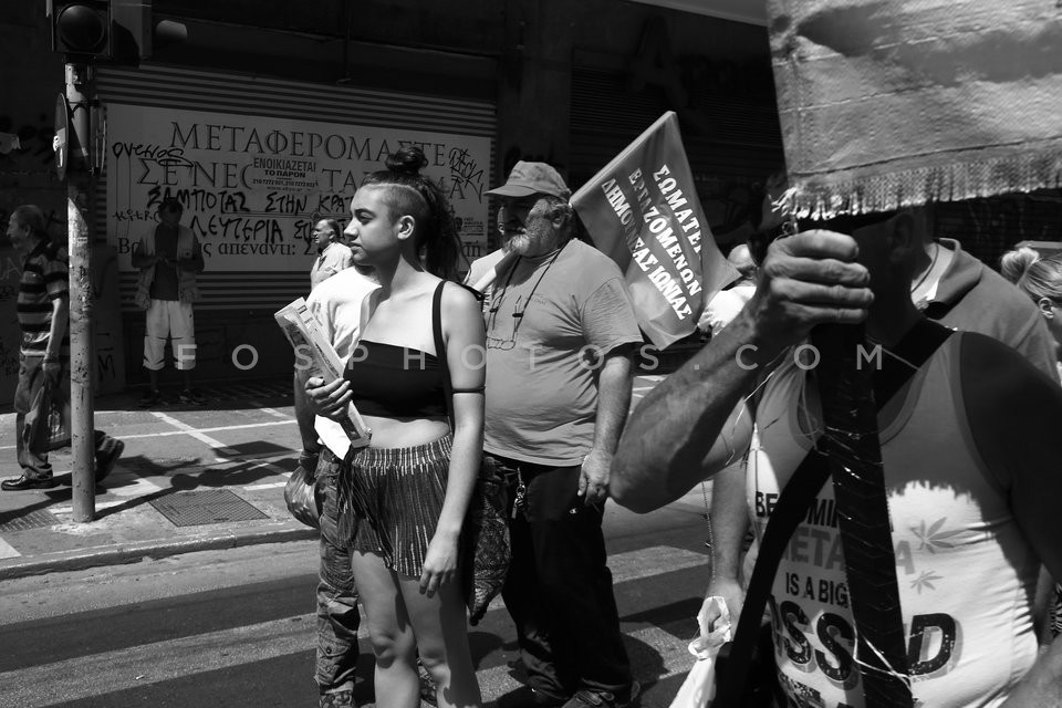 Workers in municipalities protest in central Athens / ΠΟΕ-ΟΤΑ πορεία διαμαρτυρίας