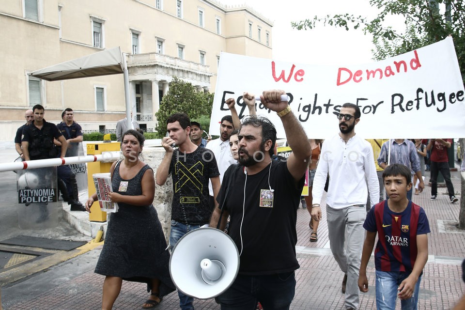 Greece - migrant crisis / Διαμαρτυρία Αφγανών στην Αθήνα