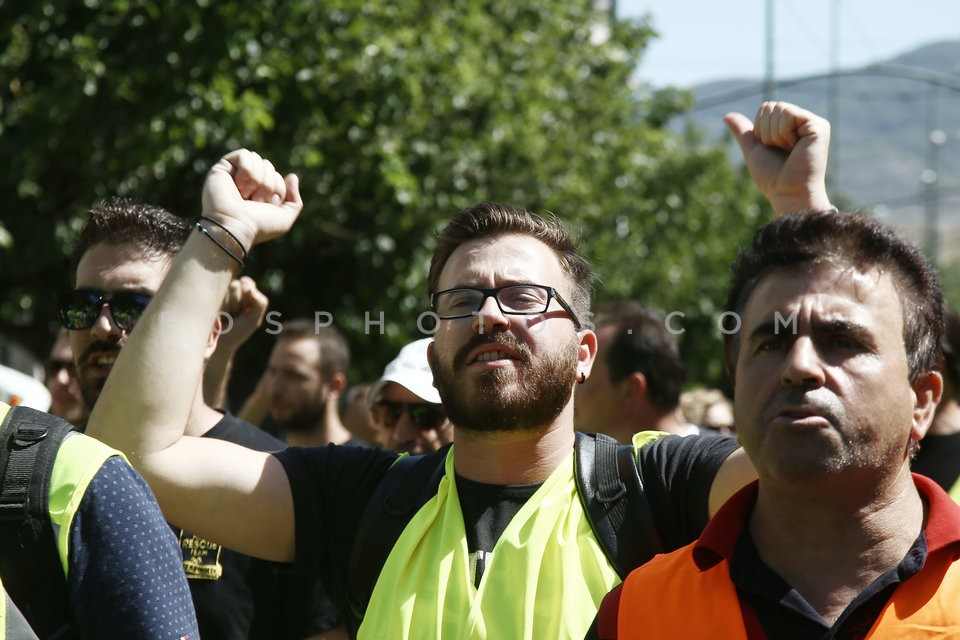 Eldorado gold miners protest in central Athens  / Συγκέντρωση - πορεία μεταλλωρύχων