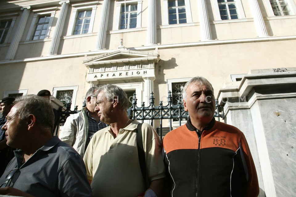 Rally against pension cuts / Συγκέντρωση διαμαρτυρίας συνταξιούχων